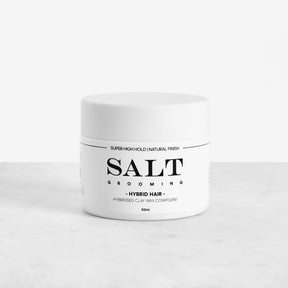 Salt Grooming Hybrid Hair - Premium organic clay wax hybrid styling compound for men